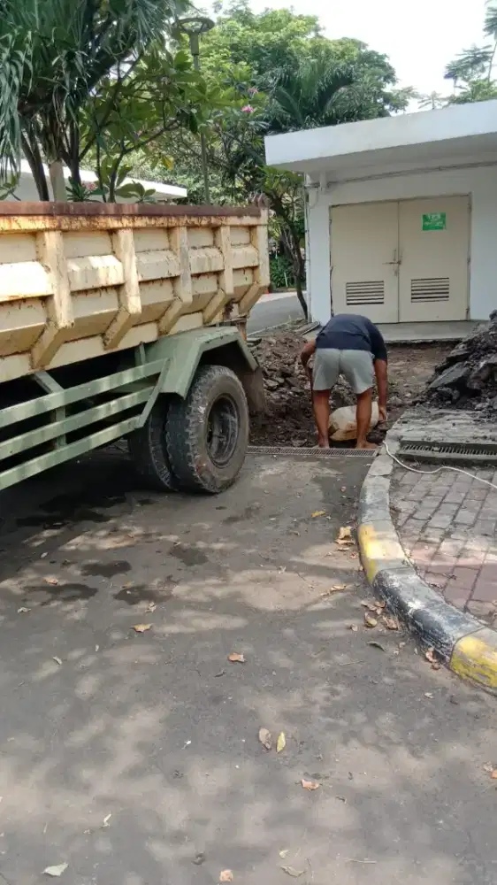 Jasa buang sampah proyek & jual urugan