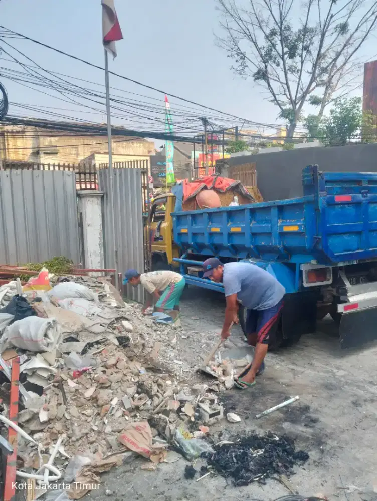 Jasa buang sampah proyek barang bekas & jual urugan murah