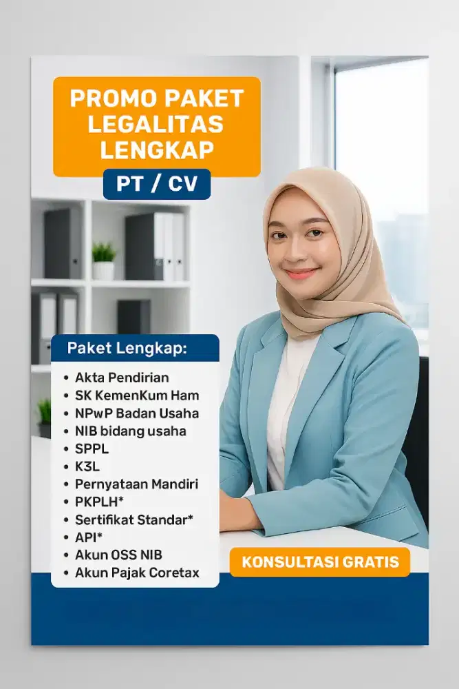 Perlengkapan Usaha Kantor PT Legal Lengkap