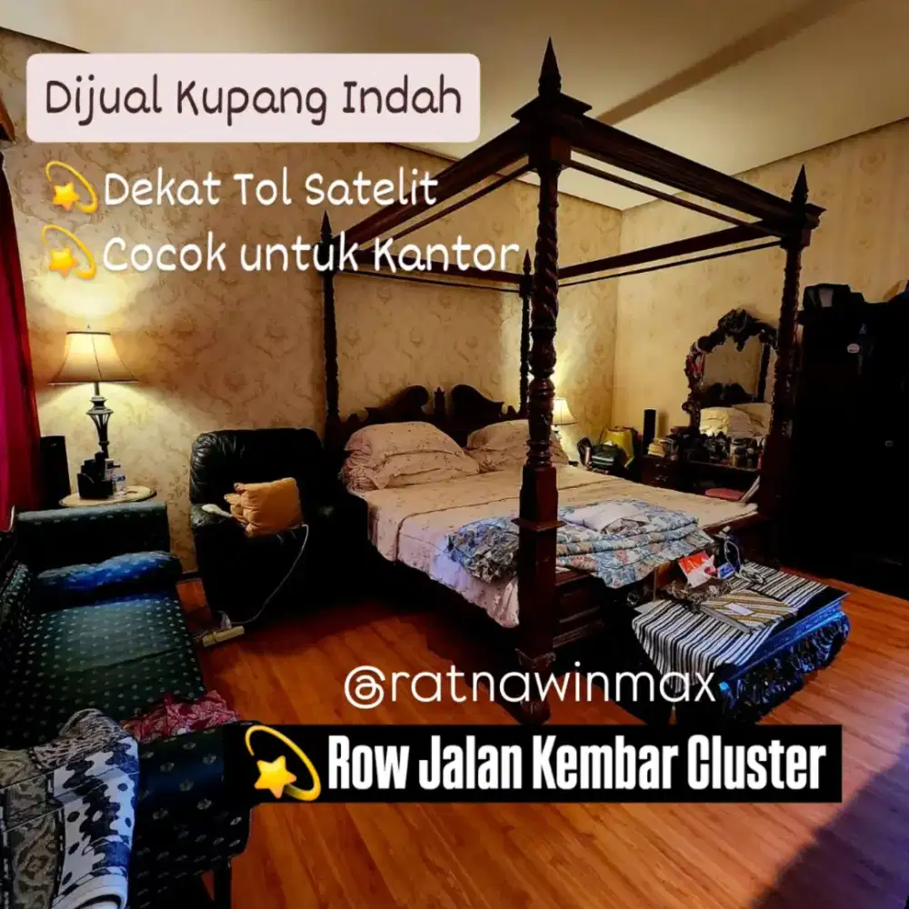 Dijual Kupang Indah, Dekat Tol Satelit Row Jalan Utama Cluster