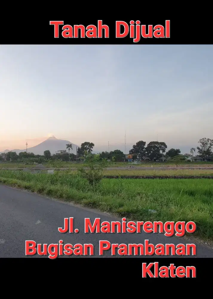 Dijual Tanah Pekarangan di Bugisan, Prambanan, Klaten