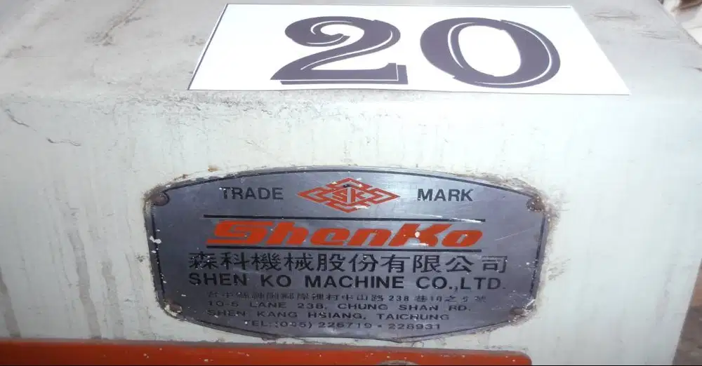 MESIN DOUBLE PLANNER MERK SHANCO