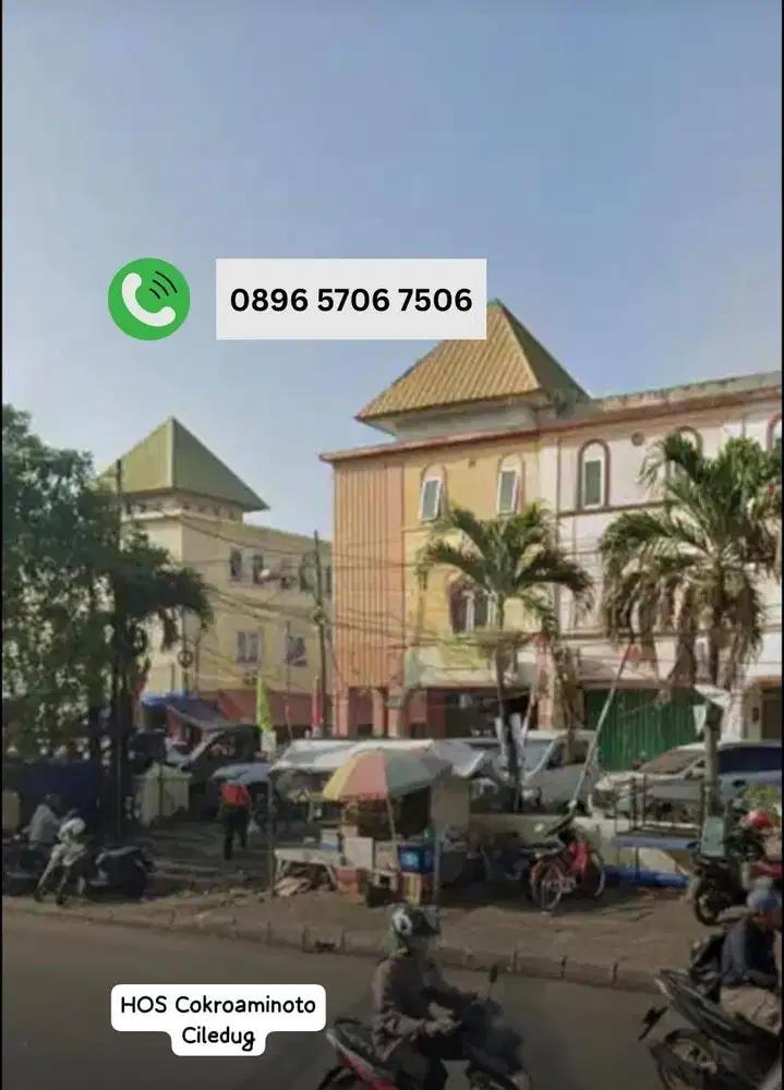 Termurah, ruko Saraswati Hos Cokroaminoto Ciledug. Hadap jalan raya