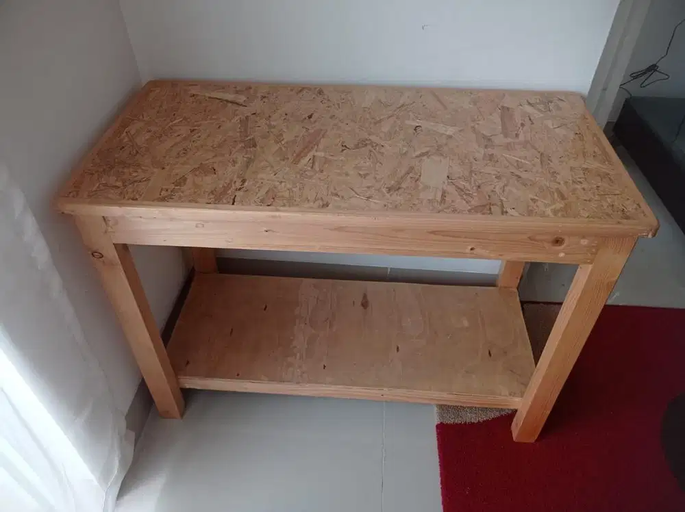 Meja Kursi Bangku Warung Jualan Kayu