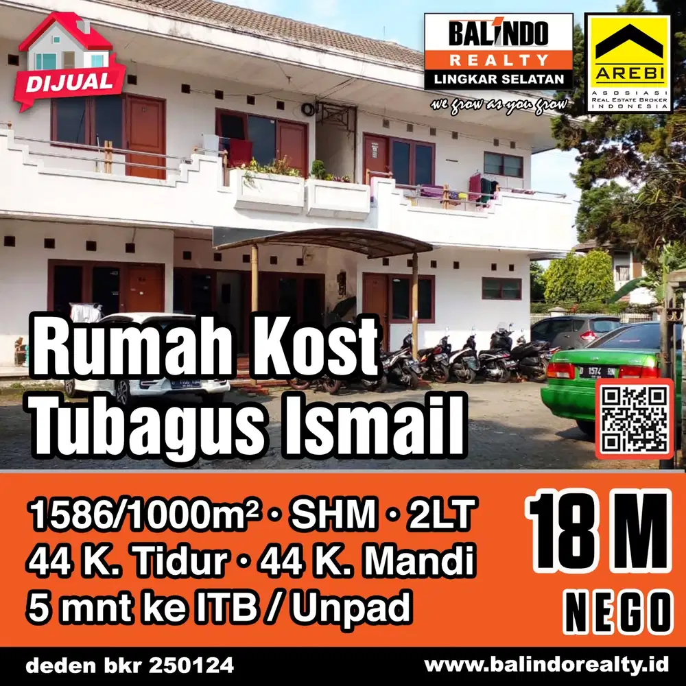 Kost Aktif Dago Bandung Kota, Dekat ITB, UNIKOM & Kampus Favorit Lain