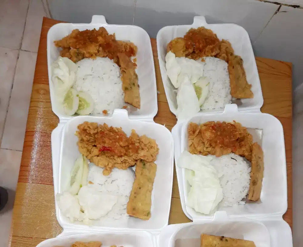Ayam geprek dadakan
