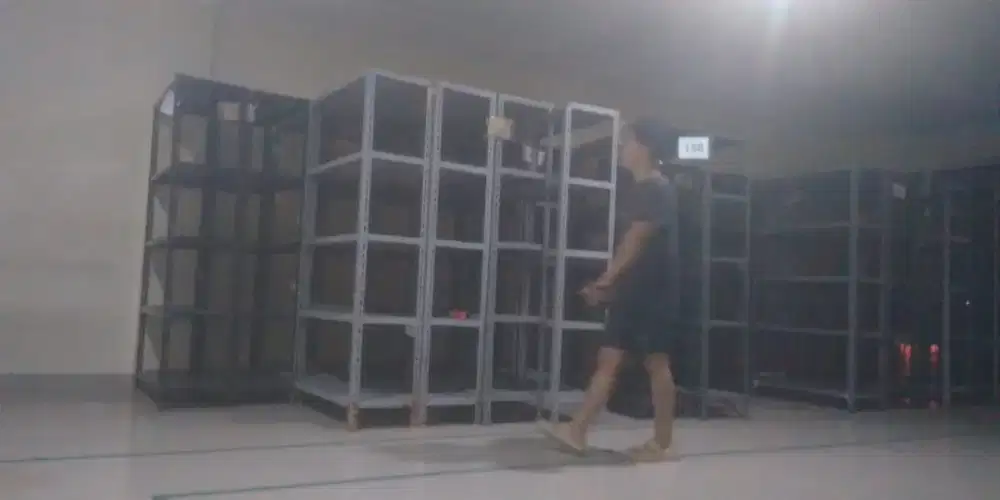 Jual rak besi ukuran 40*100*200 borongan bisa satuan bisa 390rb perpcs