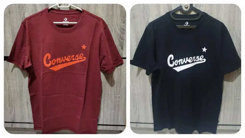 Converse size M - Kaos CON Scripted Logo Tee Men Original
