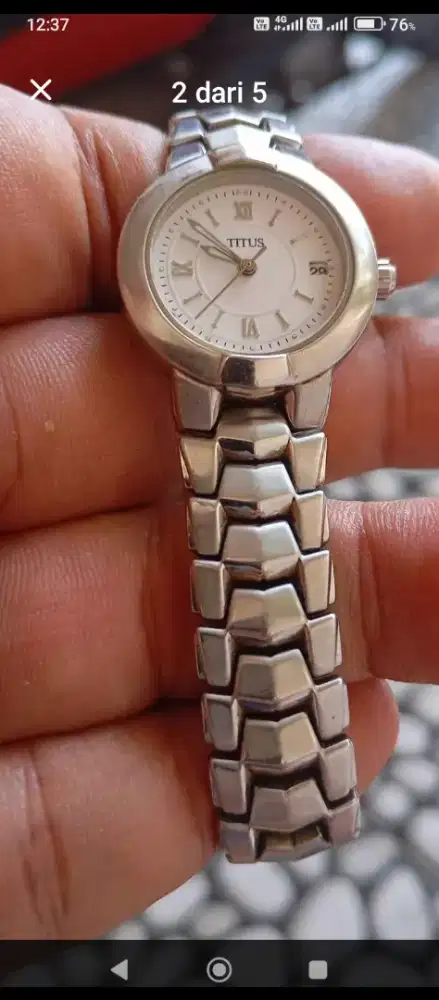 Jam tangan cewek Titus Ori jam saja All stainless rantai buat bb 80kg