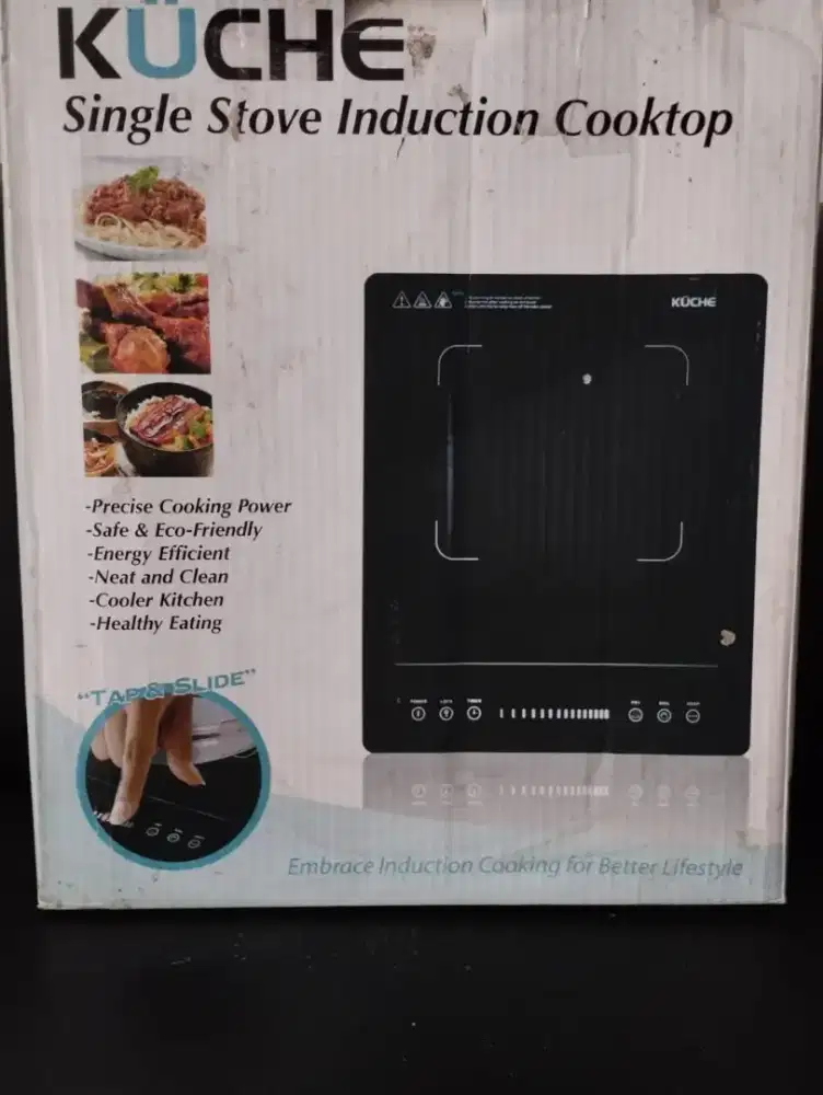 Kompor listrik induksi 1 tungku Kuche K178 baru gress