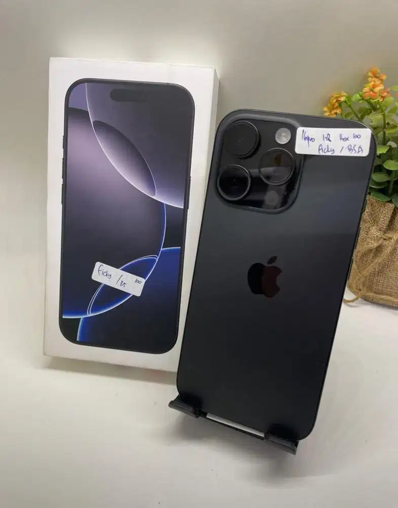 iPhone 16 PRO 128GB, iBox, BLACK TITANIUM, BH 100%
