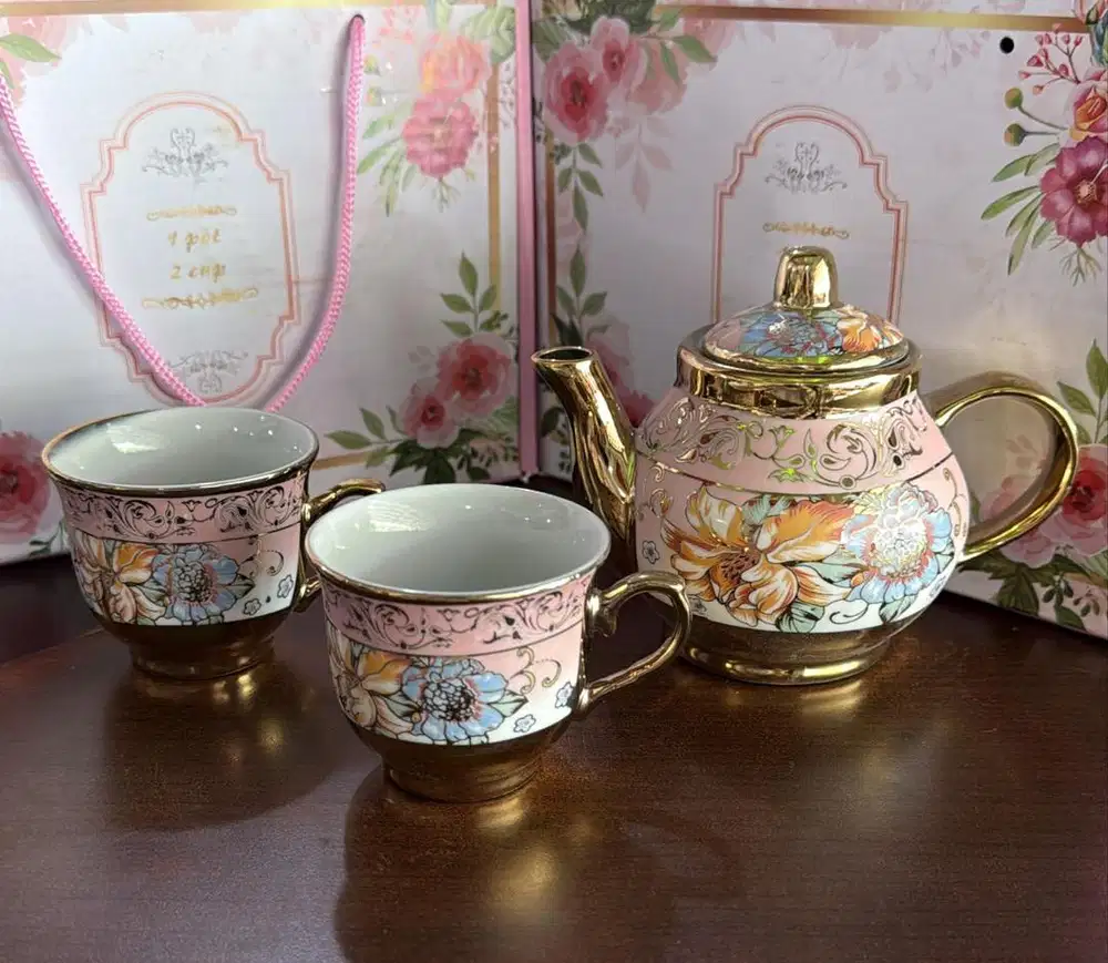 TEKO TEH MEWAH DAPAT TEKO SATU GELAS 2