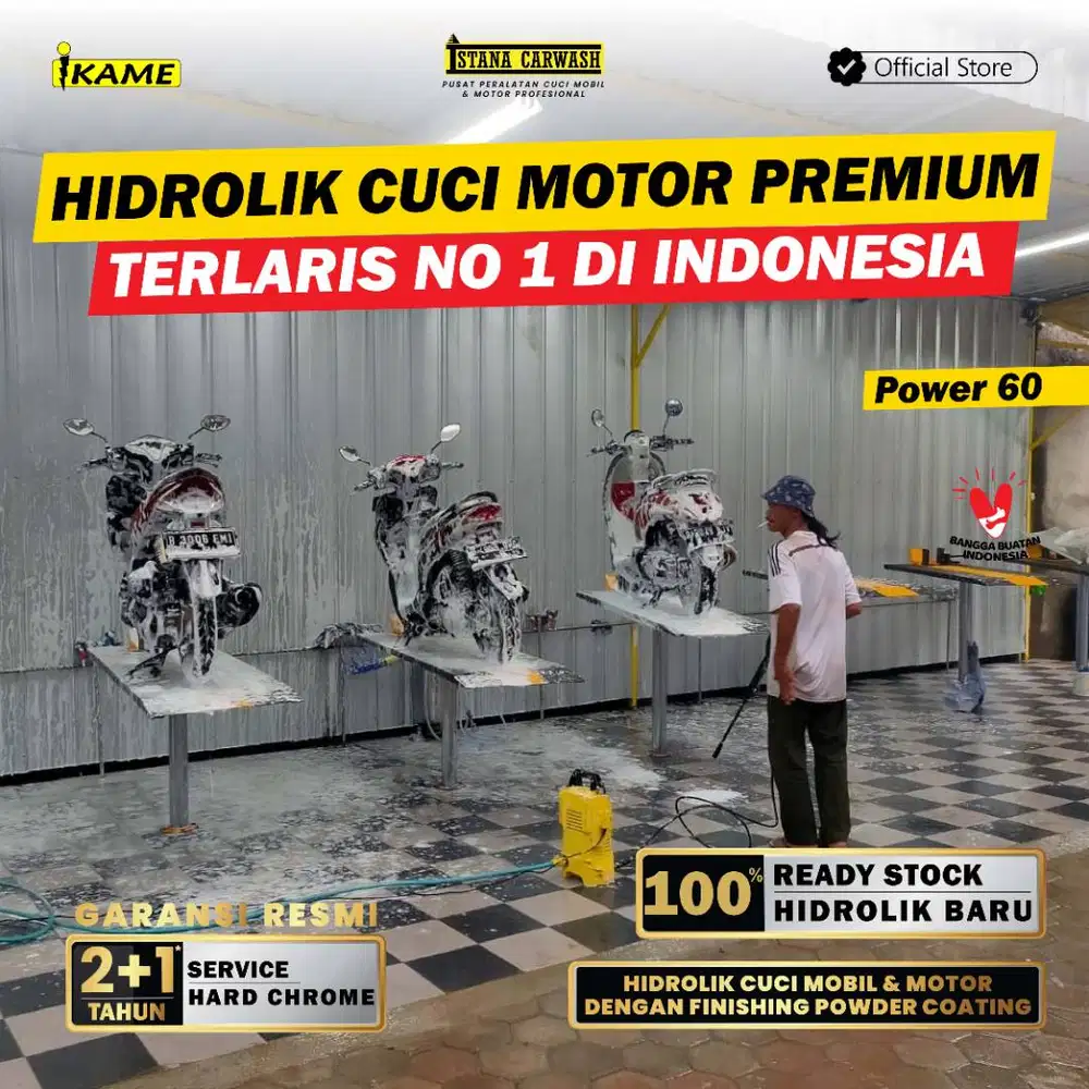 Hidrolik Cuci Motor Ikame