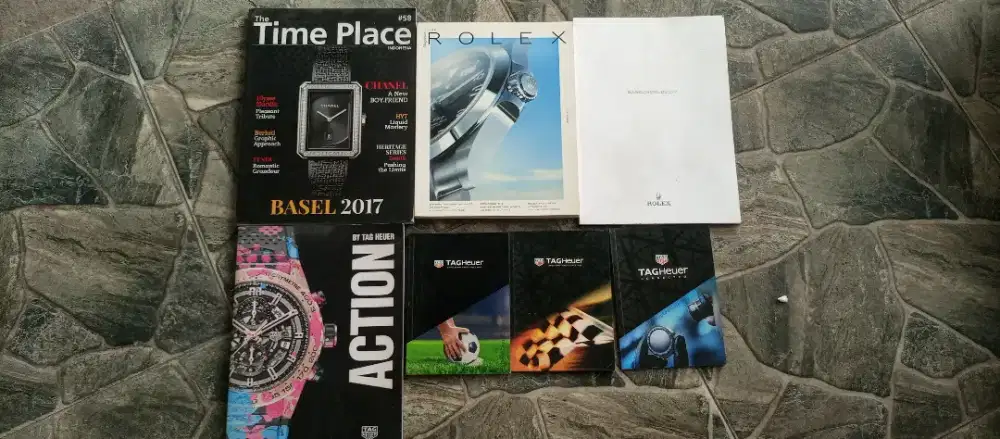 Buku jam rolex dan tag Heuer