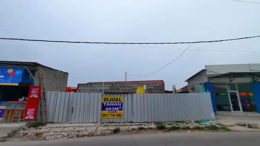 Tanah untuk usaha, dekat perempatan  Kedaung