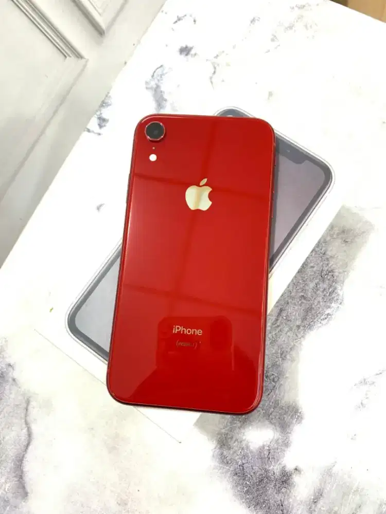 Iphone xr 128GB merah lengkap