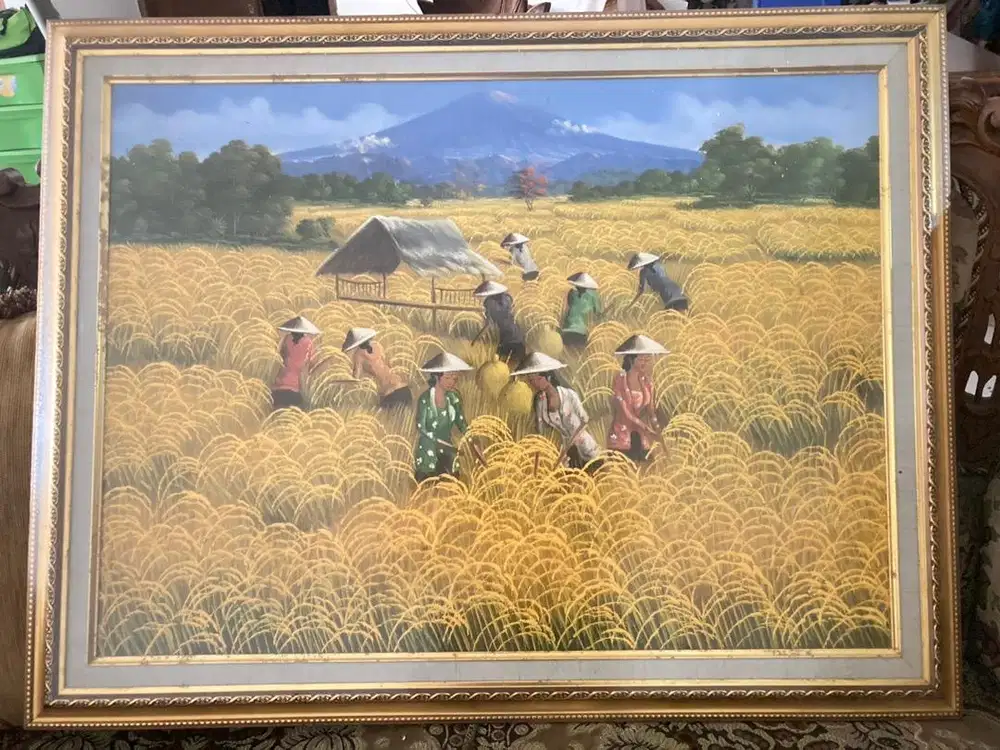 Lukisan panen padi