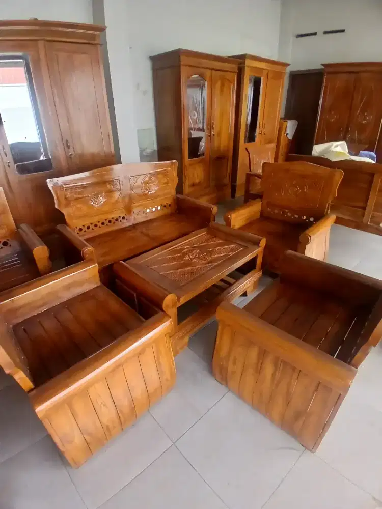 Kursi Tamu Minimalis Jati