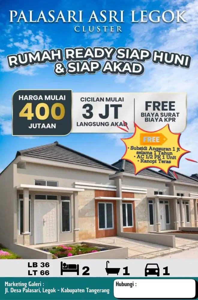 RUMAH MURAH NEMPEL DENGAN BSD‼️