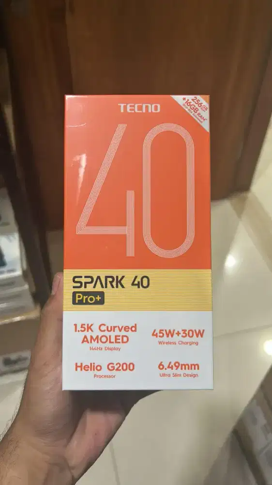 Tecno Spark 40 pro+ 8/128 8/256gb Garansi Resmi