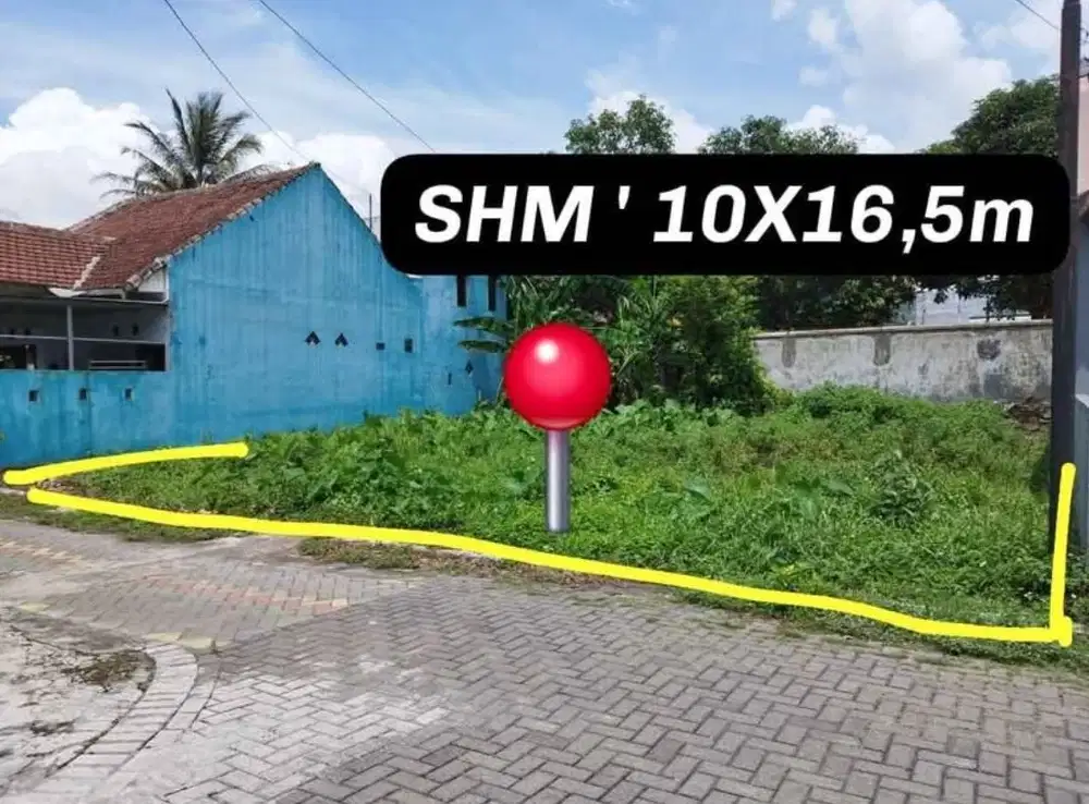 Tanah siap bangun SHM 10X16,5m lawang malang