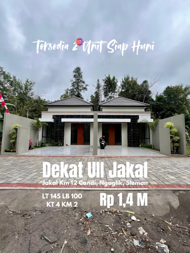 Rumah baru cuma 5 menit ke uii jakal km 12