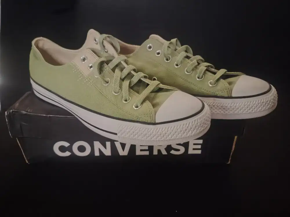 Sepatu Converse CTAS OX low Alligator friend / Oatmilk