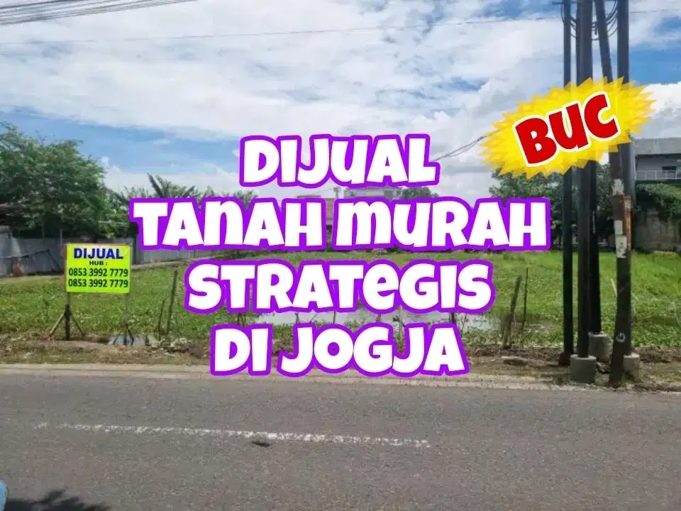 BUc Tanah Strategis Banguntapan Wiyoro dk Ringroad Jl. Wonosari Blok o