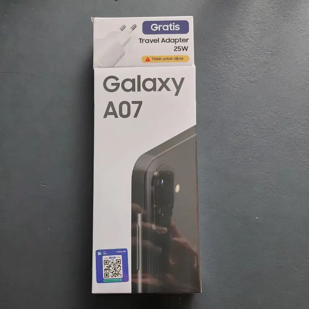 SAMSUNG GALAXY A07 BLACK 8/256GB GARANSI RESMI