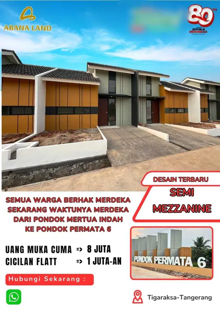 Rumah modern berkonsep mezanin