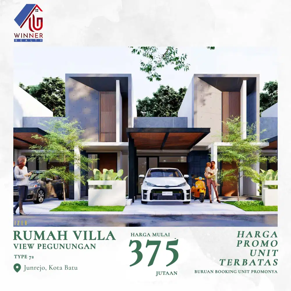 Miliki Segera Villa Termodern & Termurah  Di Batu kawasan kampus