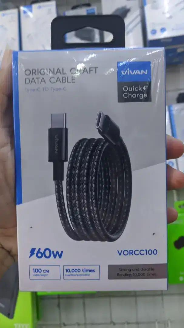 KABEL DATA TYPE-C VIVAN VORCC100