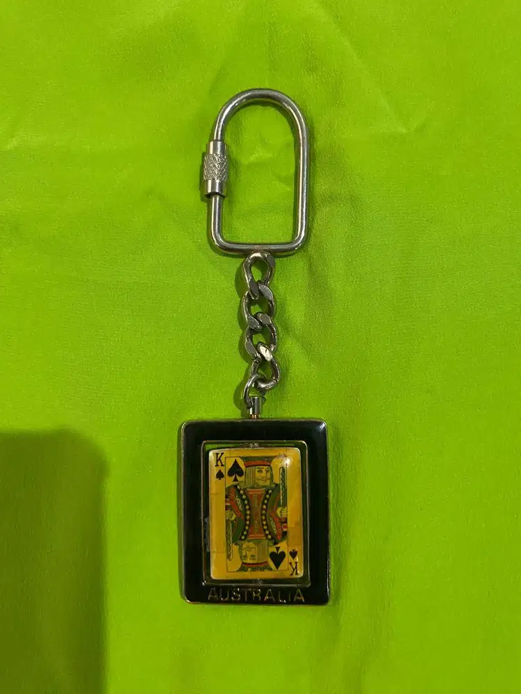GANTUNGAN KUNCI - KARTU REMI KING – SOUVENIR AUSTRALIA - PRELOVED