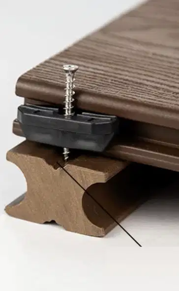 Plastic Clip Decking / Plastik klip Decking Wpc Clip + baut / Aksesori