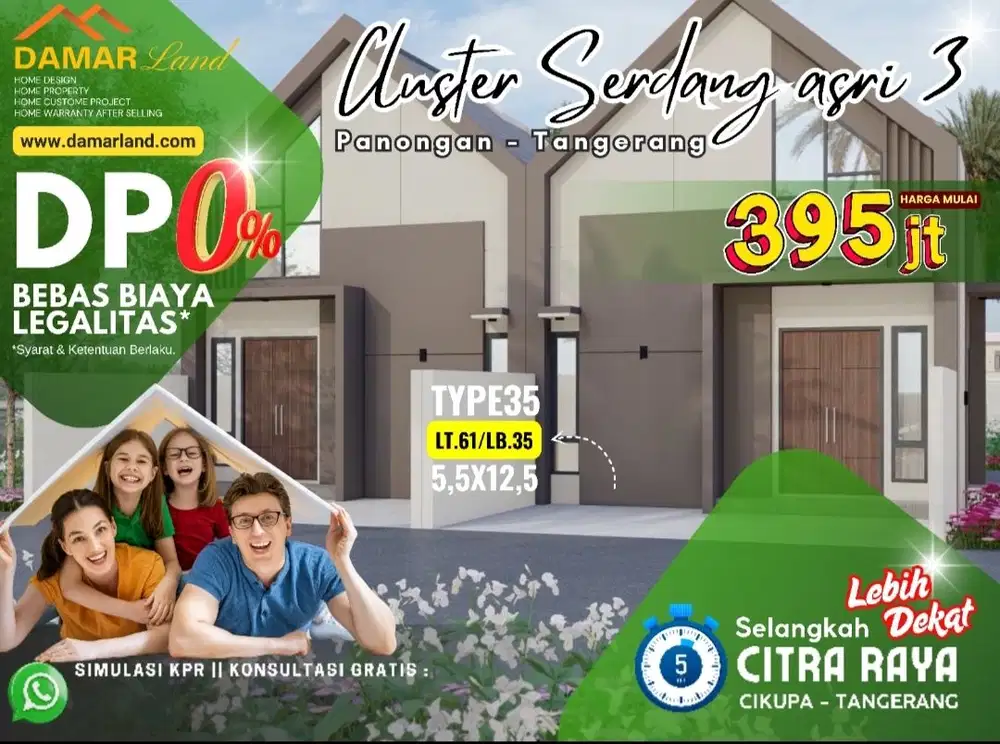 Rumah Scandinavian siap huni di Serdang Asri CITRA RAYA