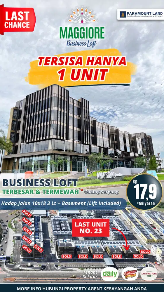 Perkantoran Maggiore Bussiness Loft di Gading Serpong