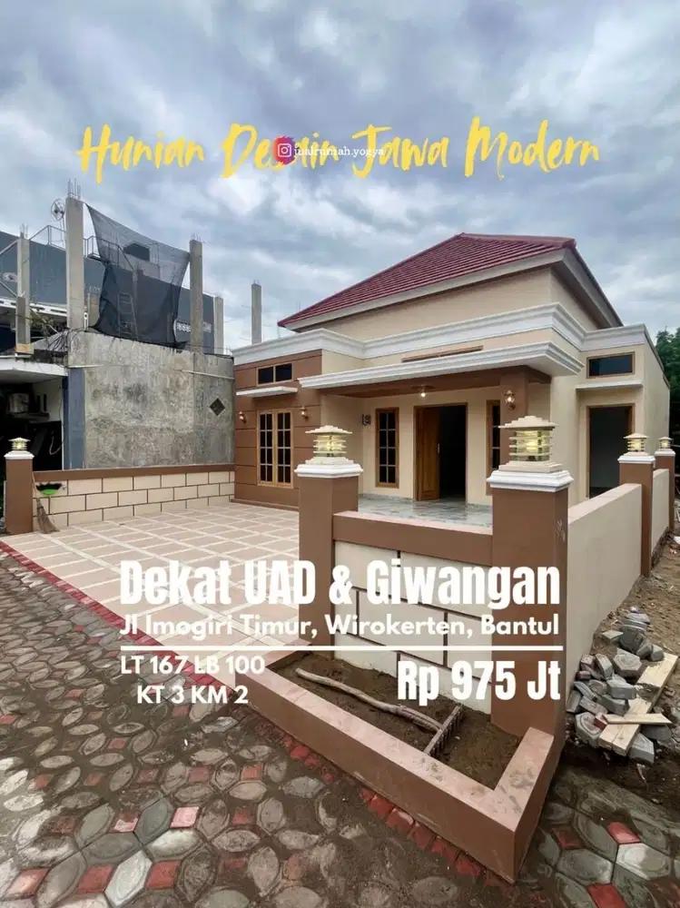 Rumah Batu Mewah Luas selatan Terminal Giwangan wirokerten