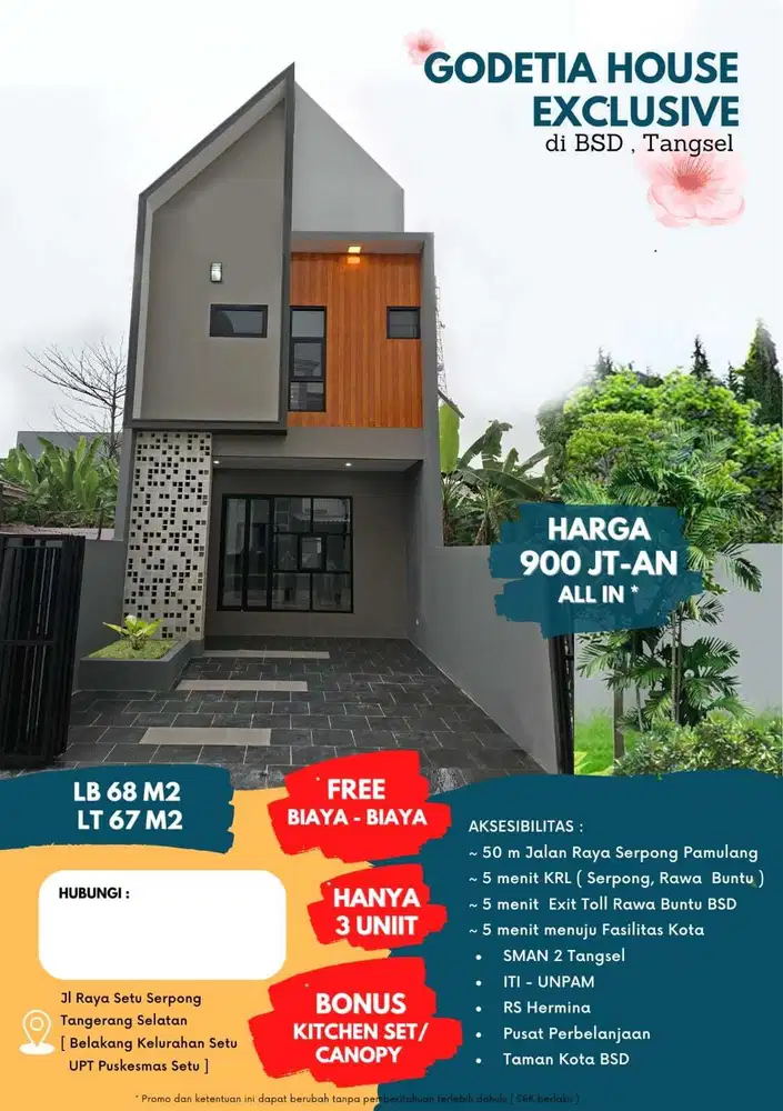 Godetia Rumah di SETU BSD