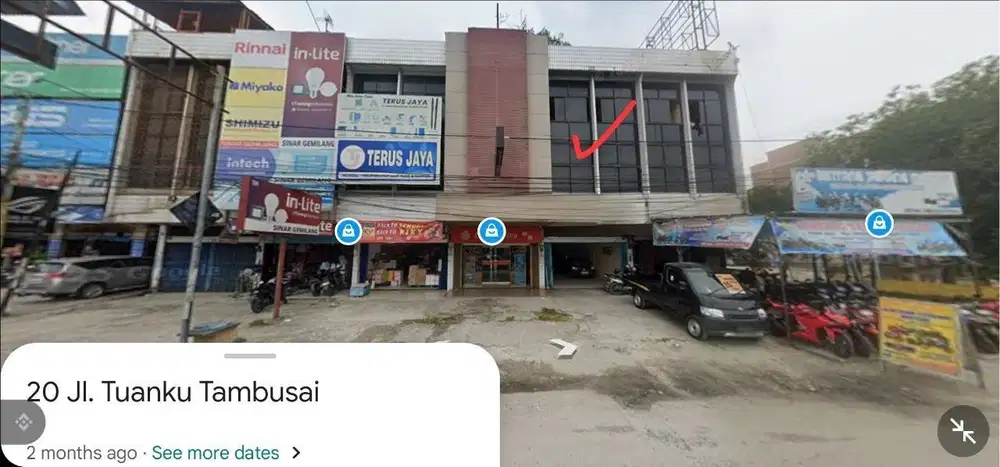 Dijual Ruko Pinggir Jalan Besar jl. Tuanku Tambusai / jl. Nangka (SHM)