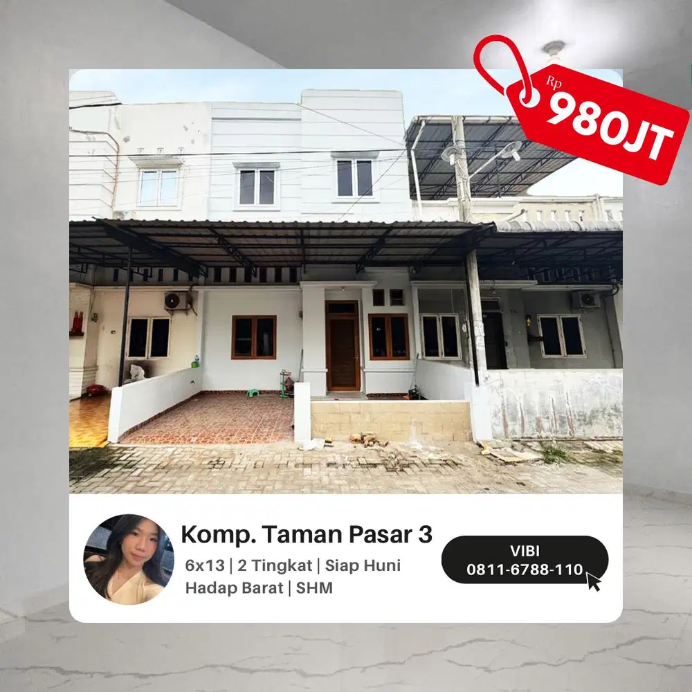 Rumah di kawasan bebas banjir dengan akses yang mudah dicapai