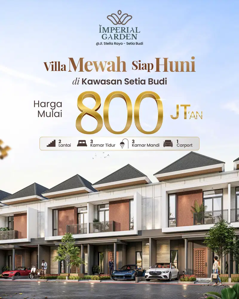 Dijual Rumah Baru Komplek Imperial Garden Daerah Setiabudi Medan