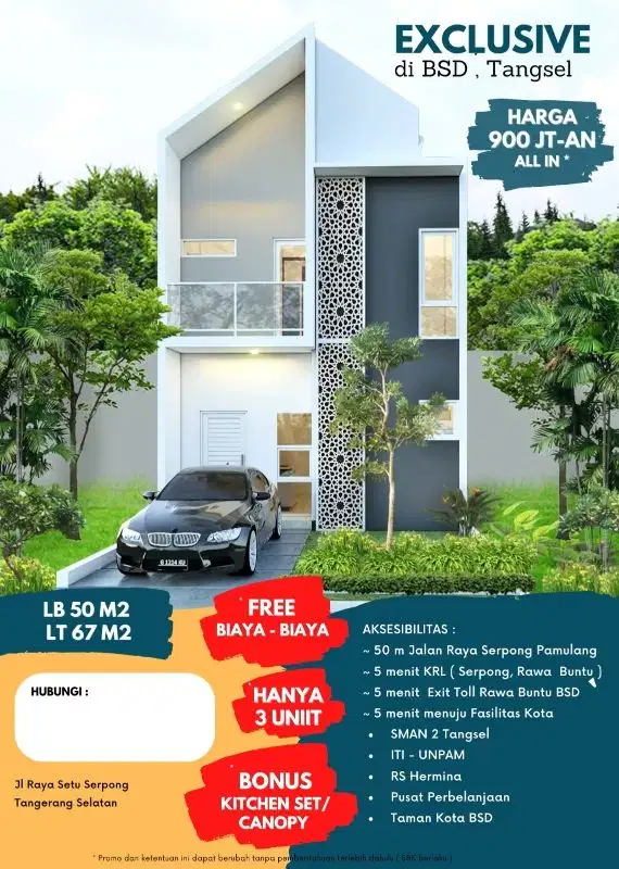 Godetia Rumah selangkah SMAN 2 Tangerang Selatan