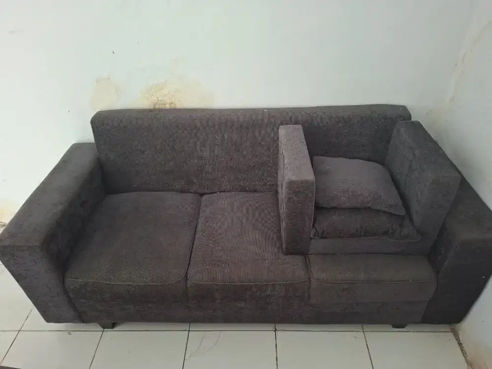 Sofa 3 Seater n Kursi Stool
