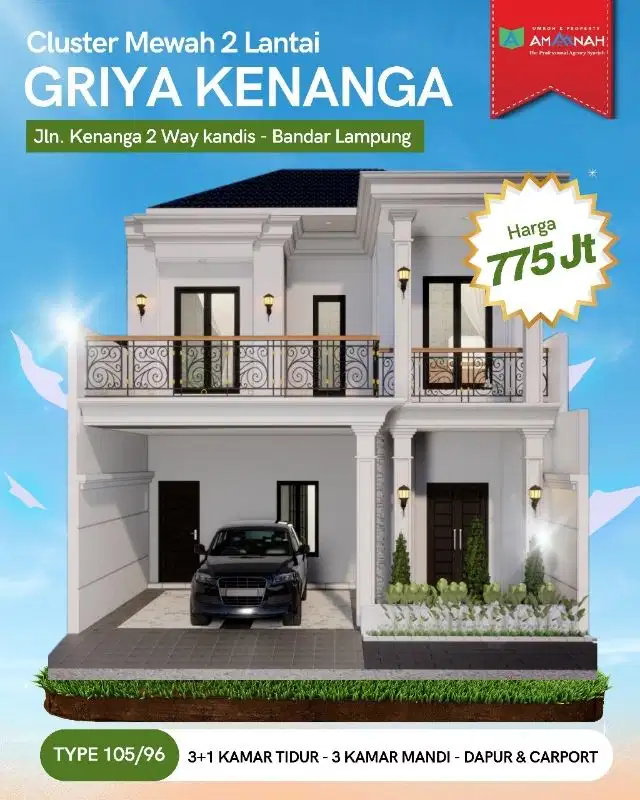 Rumah Minimalis Lokasi Strategis di Kotamadya