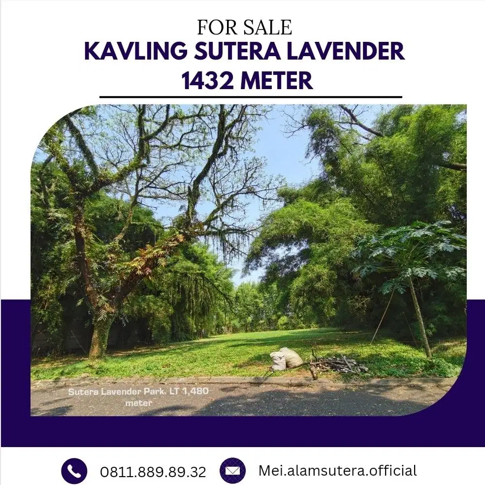 BISA CICIL KAVLING PREMIUM LAVENDER ALAM SUTERA