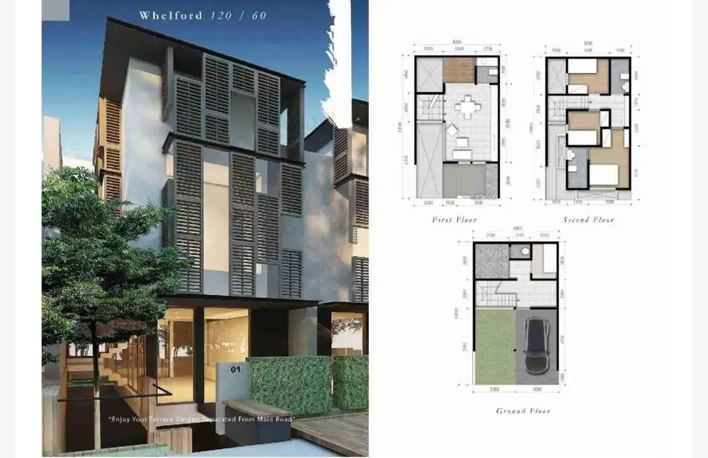 Whelford BSD City Rumah 3 lantai dengan basement pribadi