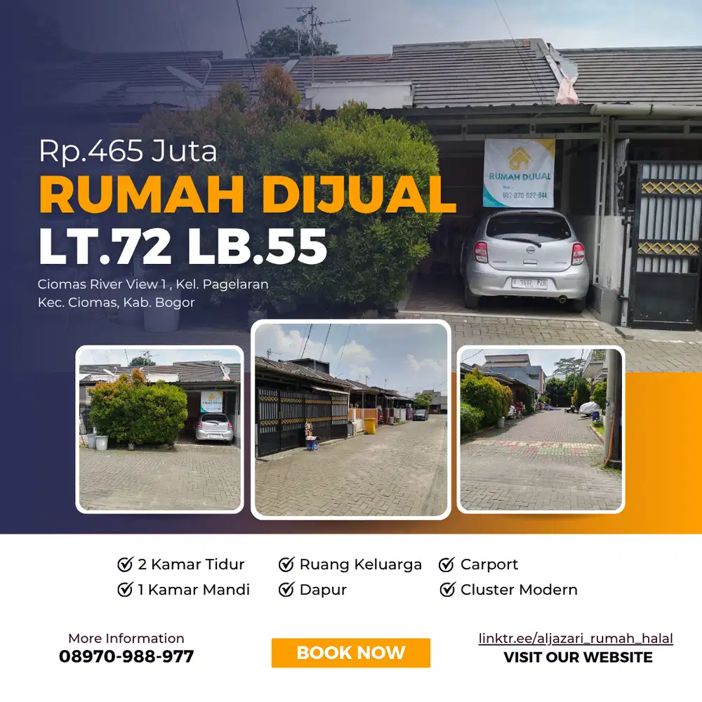 Dijual Murah Rumah Tinggal Ciomas River View