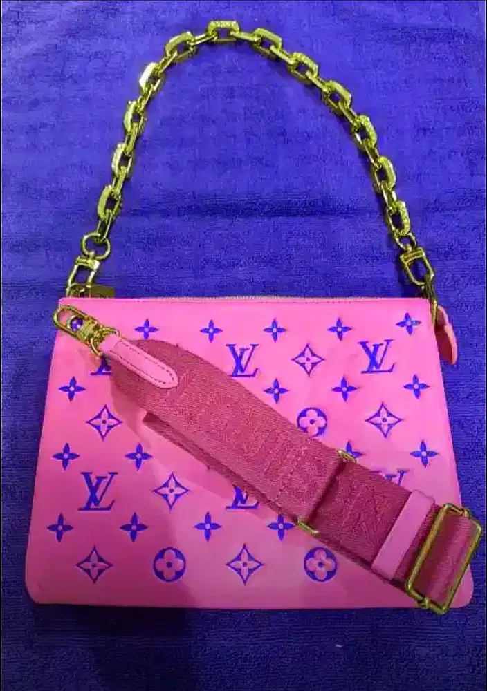 LV PM coussin pink purple