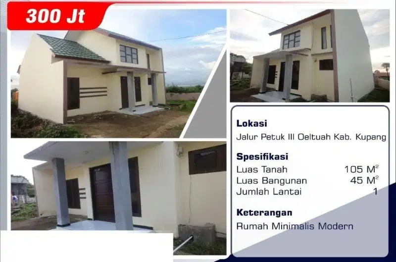 Dijual rumah minimalis modern