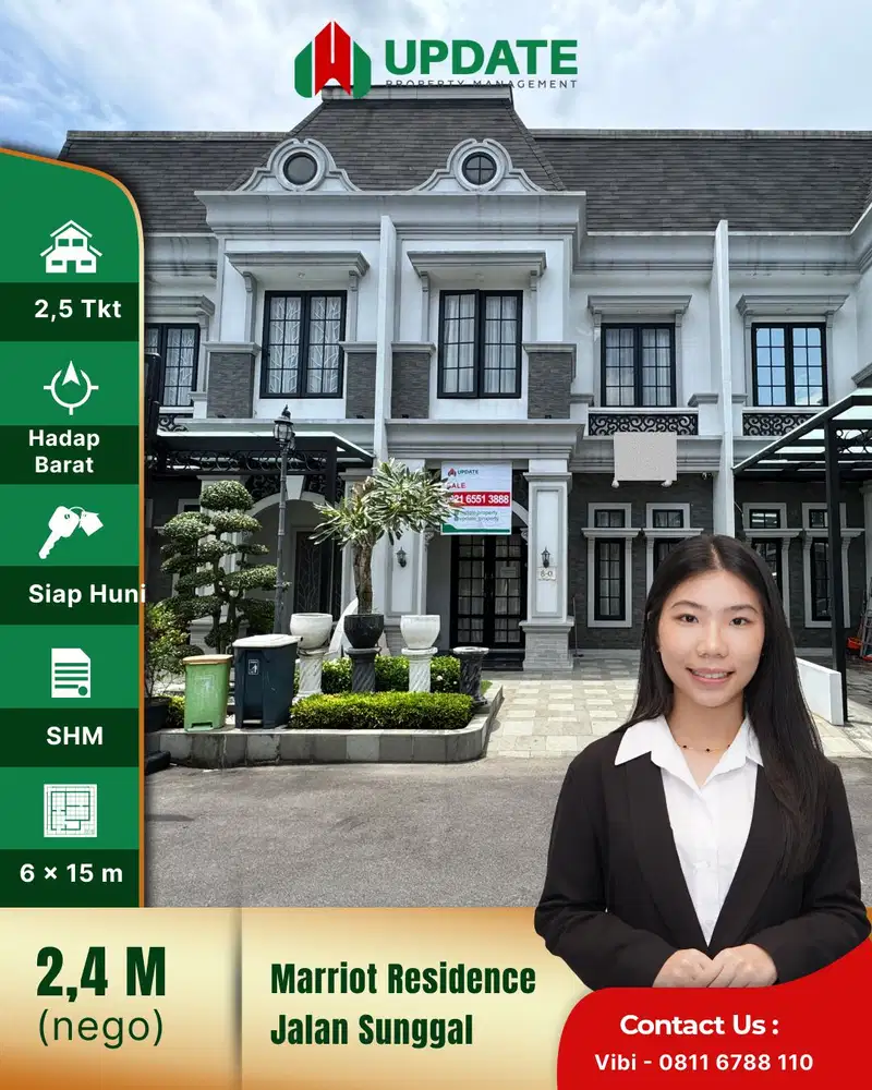 Rumah Daerah Sunggal Komplek Marriot Private Residence